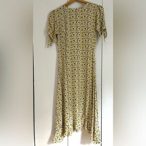 Faithfull the Brand Yellow Floral Dress